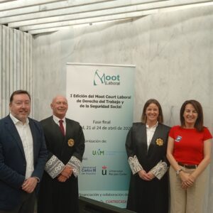 Tribunal de las semifinales en la Sala de lo Social de la Audiencia Nacional